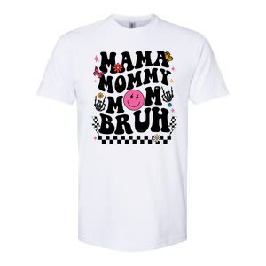 Mama Mommy Mom Bruh Retro Smile Face Softstyle® CVC T-Shirt