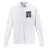 Mama Mommy Mom Bruh Retro Smile Face Performance Long Sleeve Polo