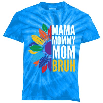 Mama Mommy Mom Bruh Gift Kids Tie-Dye T-Shirt