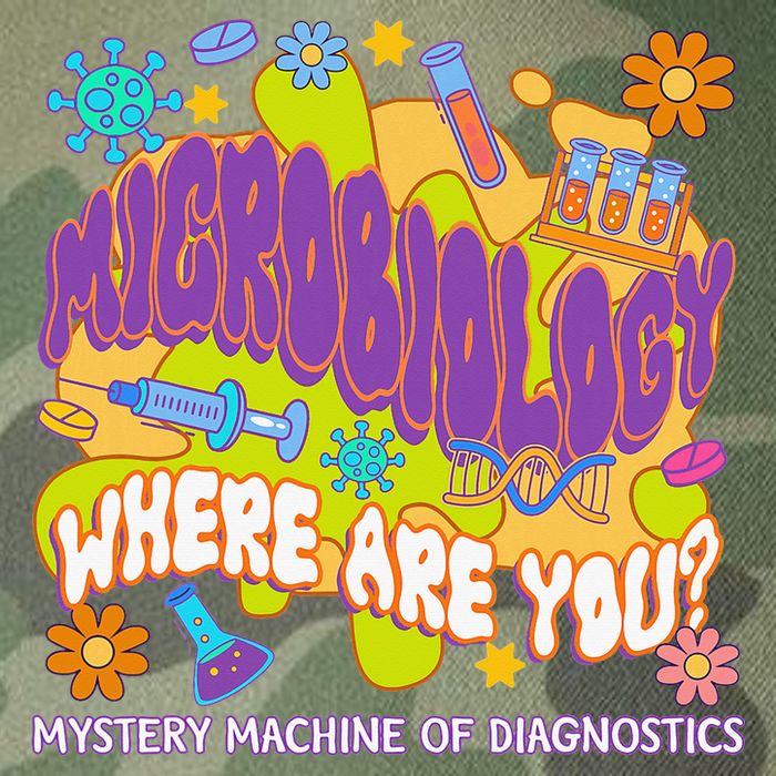 Microbiology Mystery Machine Of Diagnostics Lab Week 2025 Legacy Tie Dye Trucker Hat