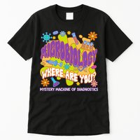 Microbiology Mystery Machine Of Diagnostics Lab Week 2025 Tall T-Shirt