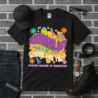 Microbiology Mystery Machine Of Diagnostics Lab Week 2025 Tall T-Shirt
