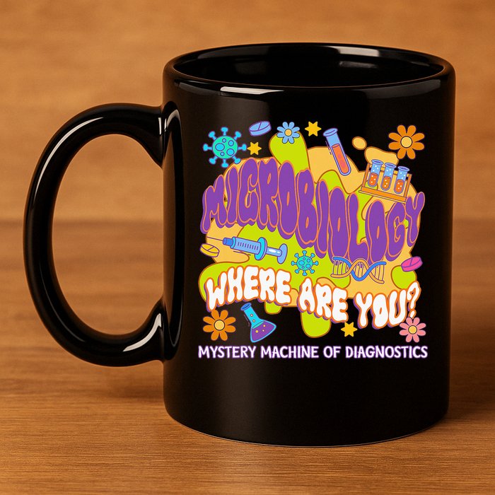 Microbiology Mystery Machine Of Diagnostics Lab Week 2025 11oz C Handle Ceramic Mug
