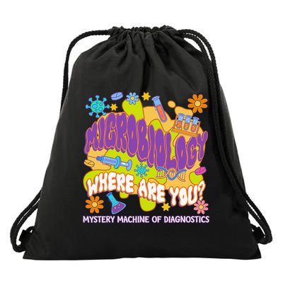 Microbiology Mystery Machine Of Diagnostics Lab Week 2025 Drawstring Bag