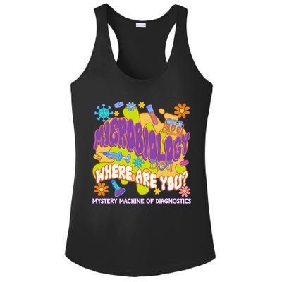 Microbiology Mystery Machine Of Diagnostics Lab Week 2025 Ladies PosiCharge Competitor Racerback Tank
