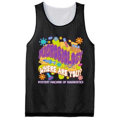 Microbiology Mystery Machine Of Diagnostics Lab Week 2025 Mesh Reversible Basketball Jersey Tank