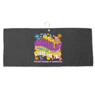 Microbiology Mystery Machine Of Diagnostics Lab Week 2025 Large Microfiber Waffle Golf Towel