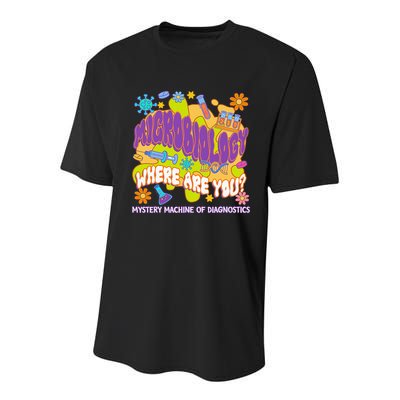 Microbiology Mystery Machine Of Diagnostics Lab Week 2025 Youth Performance Sprint T-Shirt