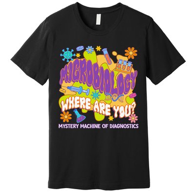 Microbiology Mystery Machine Of Diagnostics Lab Week 2025 Premium T-Shirt