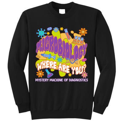 Microbiology Mystery Machine Of Diagnostics Lab Week 2025 Tall Sweatshirt