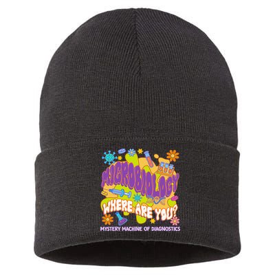 Microbiology Mystery Machine Of Diagnostics Lab Week 2025 Sustainable Knit Beanie