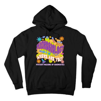 Microbiology Mystery Machine Of Diagnostics Lab Week 2025 Tall Hoodie