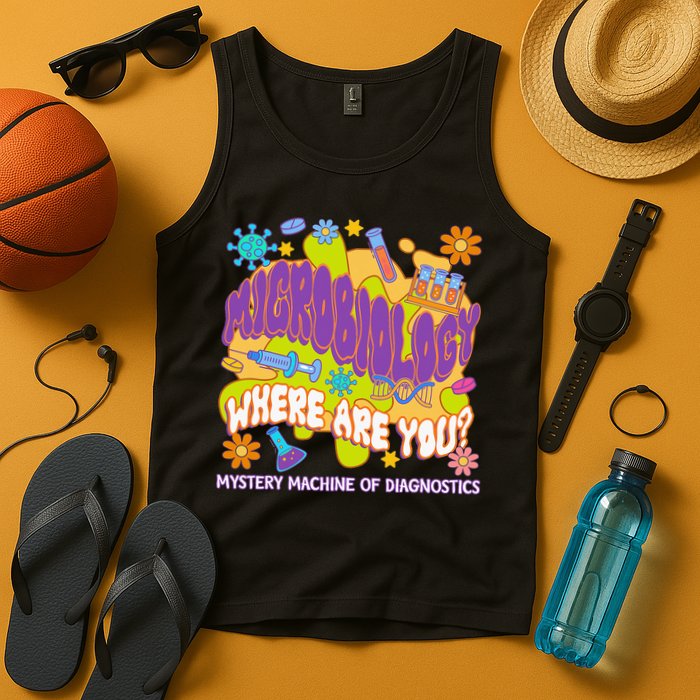 Microbiology Mystery Machine Of Diagnostics Lab Week 2025 Tank Top