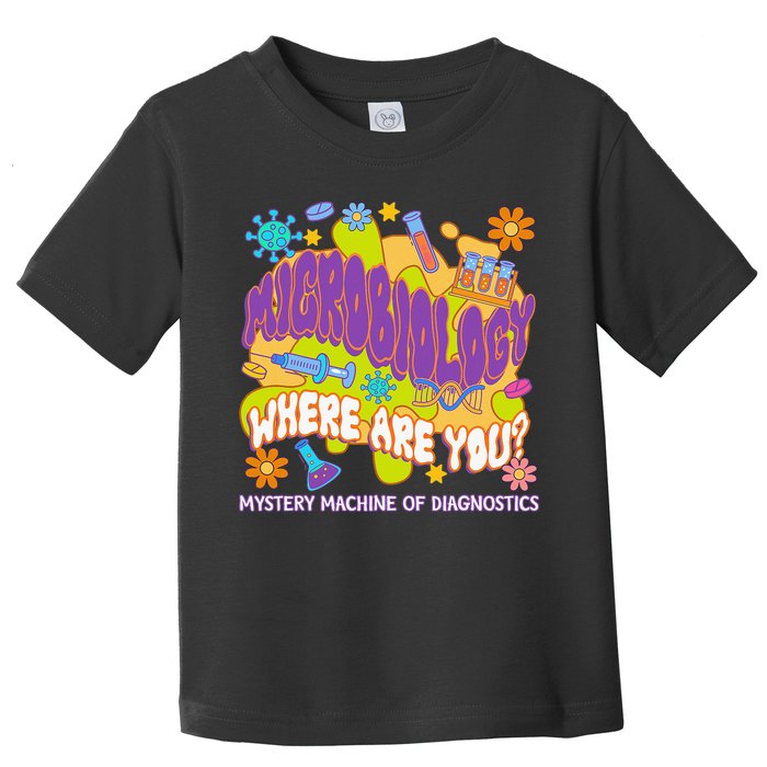 Microbiology Mystery Machine Of Diagnostics Lab Week 2025 Toddler T-Shirt