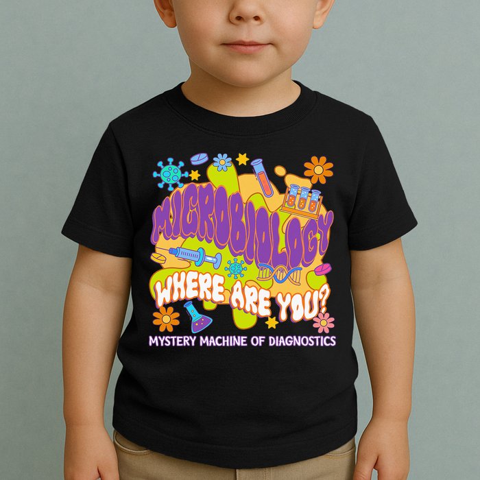Microbiology Mystery Machine Of Diagnostics Lab Week 2025 Toddler T-Shirt