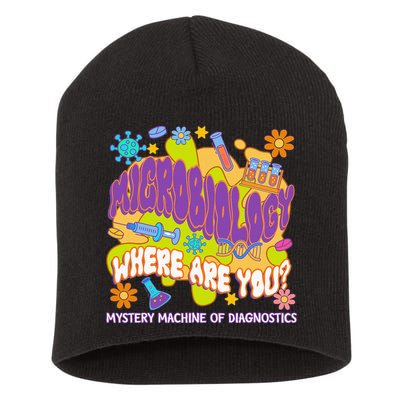 Microbiology Mystery Machine Of Diagnostics Lab Week 2025 Short Acrylic Beanie