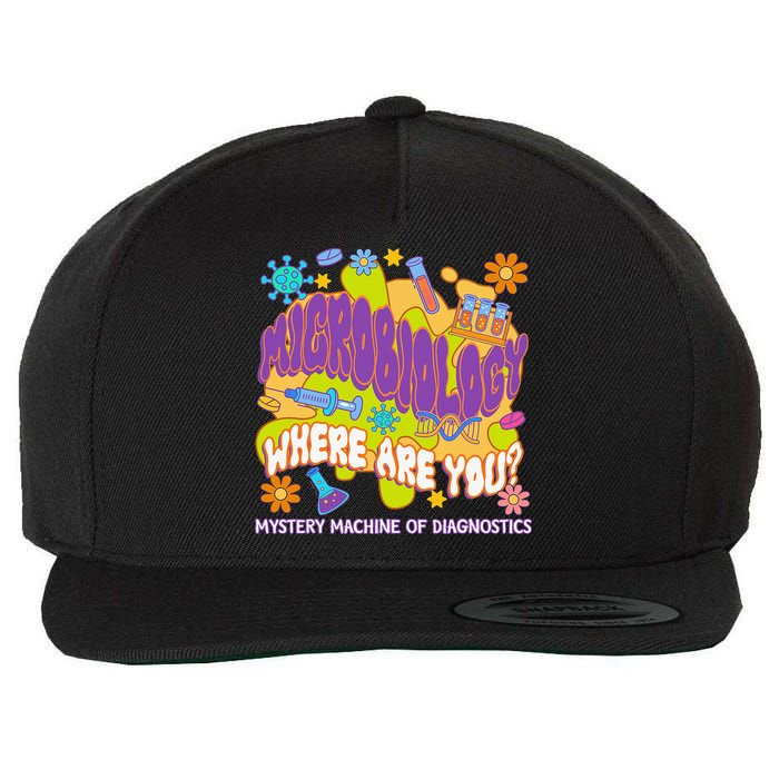 Microbiology Mystery Machine Of Diagnostics Lab Week 2025 Wool Snapback Cap