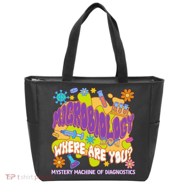 Microbiology Mystery Machine Of Diagnostics Lab Week 2025 Zip Tote Bag