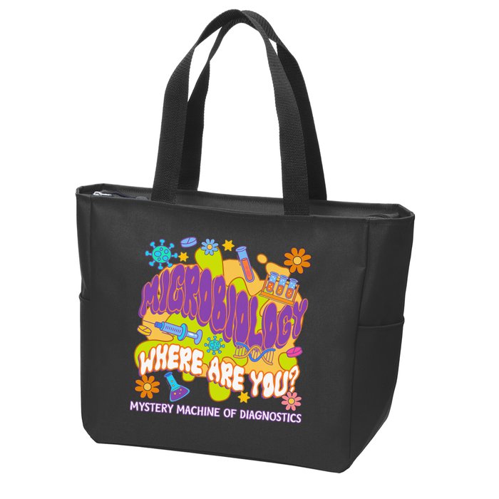 Microbiology Mystery Machine Of Diagnostics Lab Week 2025 Zip Tote Bag