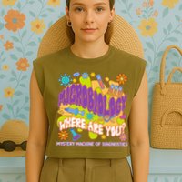 Microbiology Mystery Machine Of Diagnostics Lab Week 2025 Garment-Dyed Women's Muscle Tee