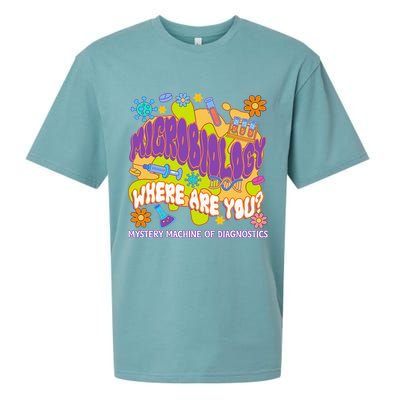 Microbiology Mystery Machine Of Diagnostics Lab Week 2025 Sueded Cloud Jersey T-Shirt