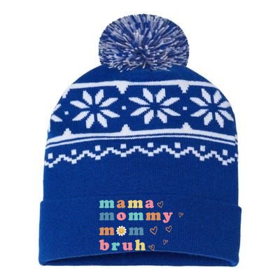 Mama Mommy Mom Bruh Meaningful Gift USA-Made Snowflake Beanie