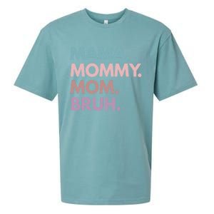 Mama Mommy Mom Bruh Gift Sueded Cloud Jersey T-Shirt