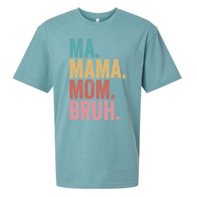 Ma Mama Mom Bruh Mothers Day Funny Vintage For Mother Gift Sueded Cloud Jersey T-Shirt