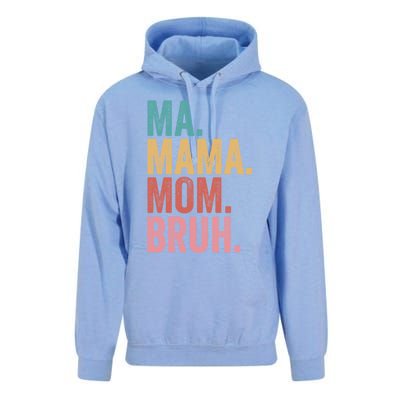 Ma Mama Mom Bruh Mothers Day Funny Vintage For Mother Gift Unisex Surf Hoodie