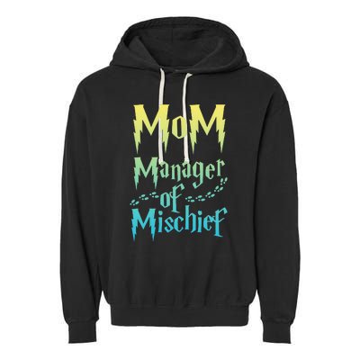 Magical Mom Manager of Mischief Garment-Dyed Fleece Hoodie