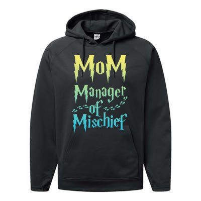 Magical Mom Manager of Mischief Performance Fleece Hoodie