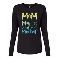 Magical Mom Manager of Mischief Womens Cotton Relaxed Long Sleeve T-Shirt