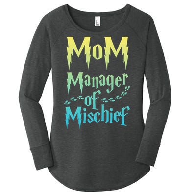 Magical Mom Manager of Mischief Women's Perfect Tri Tunic Long Sleeve Shirt