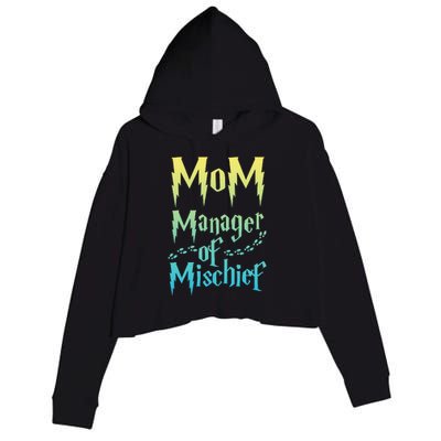 Magical Mom Manager of Mischief Crop Fleece Hoodie