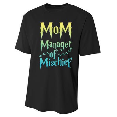 Magical Mom Manager of Mischief Performance Sprint T-Shirt