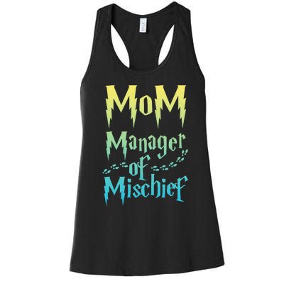 Magical Mom Manager of Mischief Women's Racerback Tank