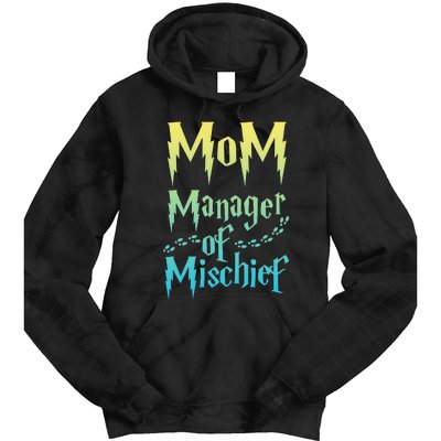 Magical Mom Manager of Mischief Tie Dye Hoodie