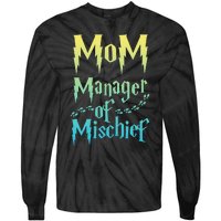 Magical Mom Manager of Mischief Tie-Dye Long Sleeve Shirt