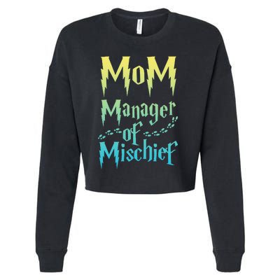 Magical Mom Manager of Mischief Cropped Pullover Crew