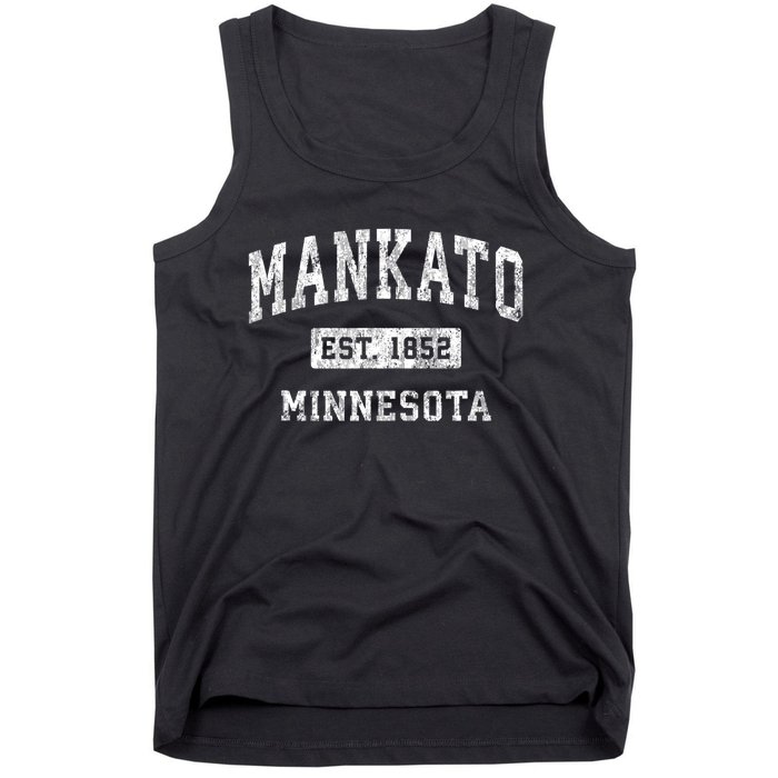 Mankato Minnesota Mn Vintage Established Sports Tank Top