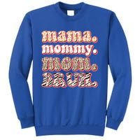 Mama Mommy Mom Bruh Vintage Leopard Great Gift Sweatshirt