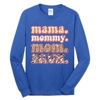 Mama Mommy Mom Bruh Vintage Leopard Great Gift Tall Long Sleeve T-Shirt