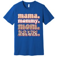 Mama Mommy Mom Bruh Vintage Leopard Great Gift Premium T-Shirt