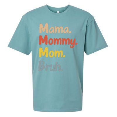 Mama Mommy Mom Bruh Sueded Cloud Jersey T-Shirt