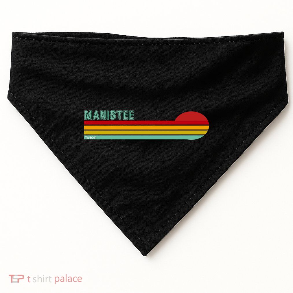 Manistee Michigan USA-Made Doggie Bandana