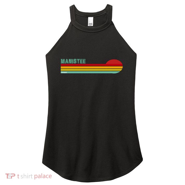 Manistee Michigan Women's Perfect Tri Rocker Tank