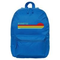 Manistee Michigan 16 in Basic Backpack