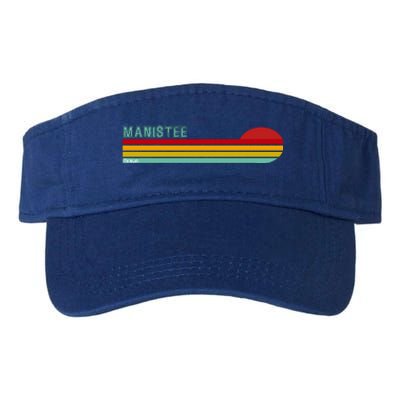 Manistee Michigan Valucap Bio-Washed Visor