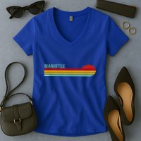 Manistee Michigan Women's V-Neck T-Shirt