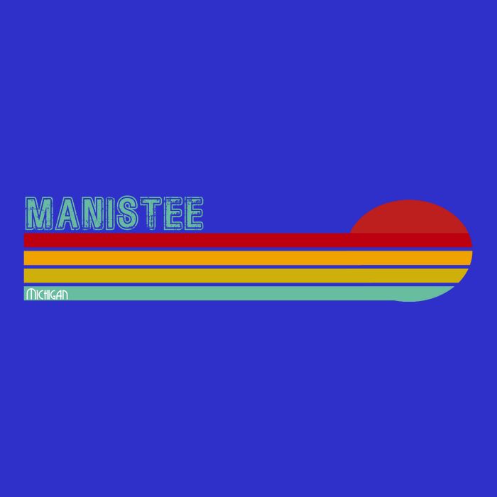 Manistee Michigan Women's V-Neck T-Shirt